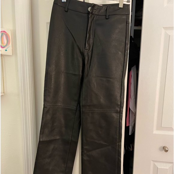 Princess Polly Pants & Jumpsuits Princess Polly Leather Pants